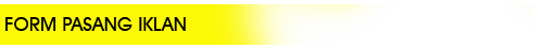 FORM PASANG IKLAN